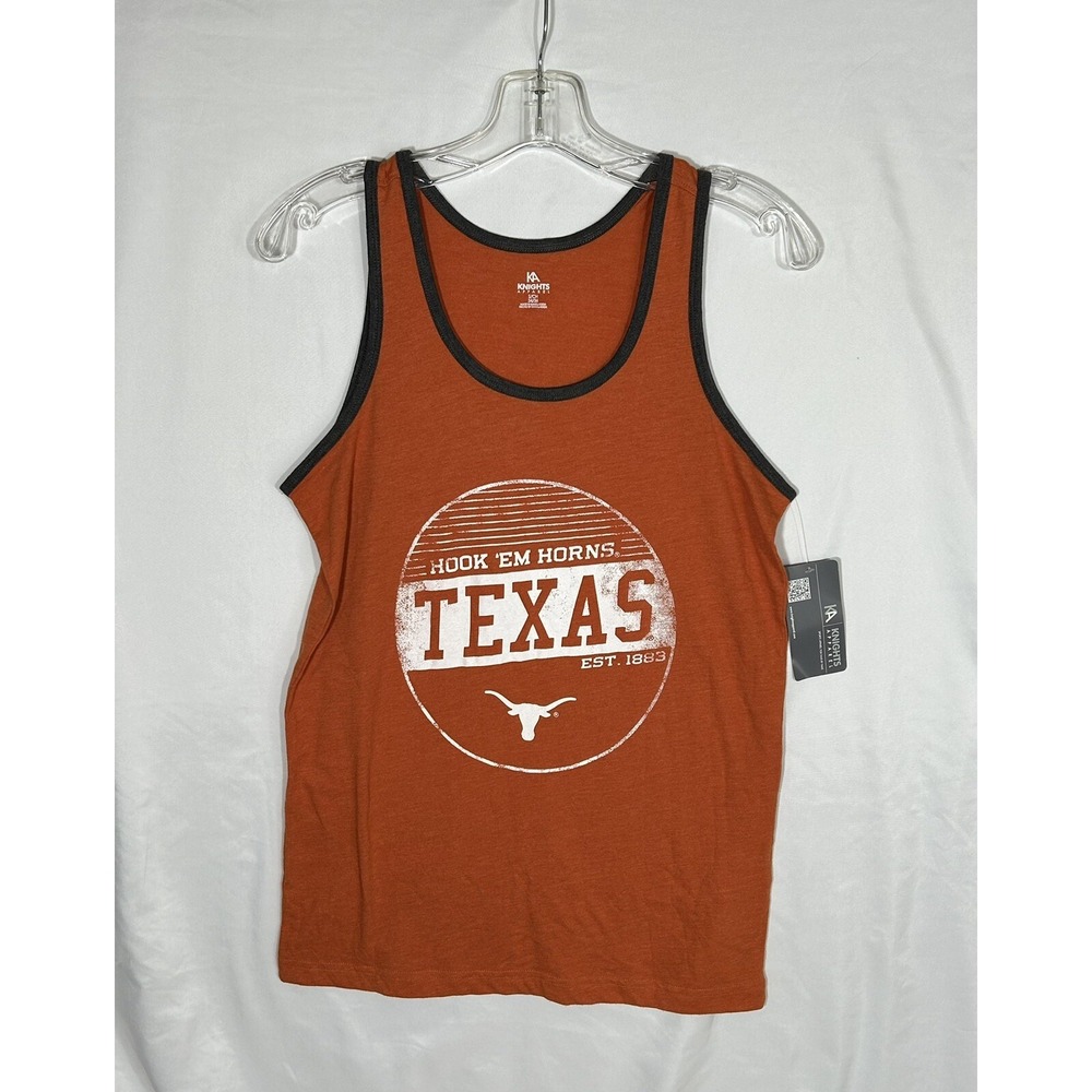Texas Longhorns KA Knights Apparel orange tank Size men's small‎